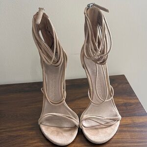 Burberry suede runway sandals